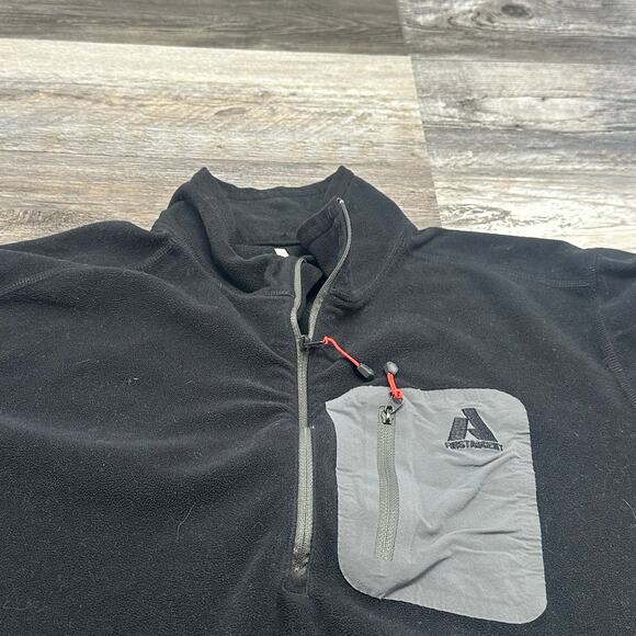 Eddie Bauer Fleece First‎ Ascent Expedition Black Mens L 1/4 Zip Pullover Jacket - Picture 1 of 12